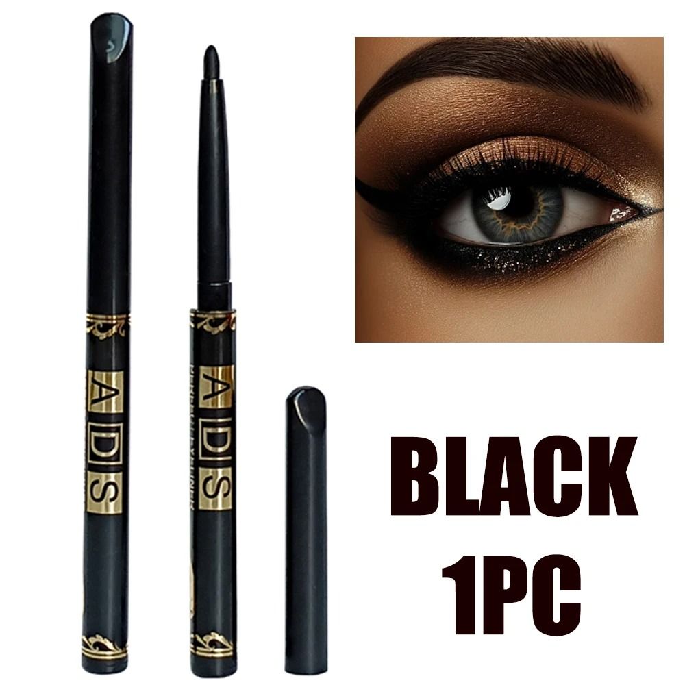 2Pcs Waterproof Black And Brown Eyeliner Pencil Set 1