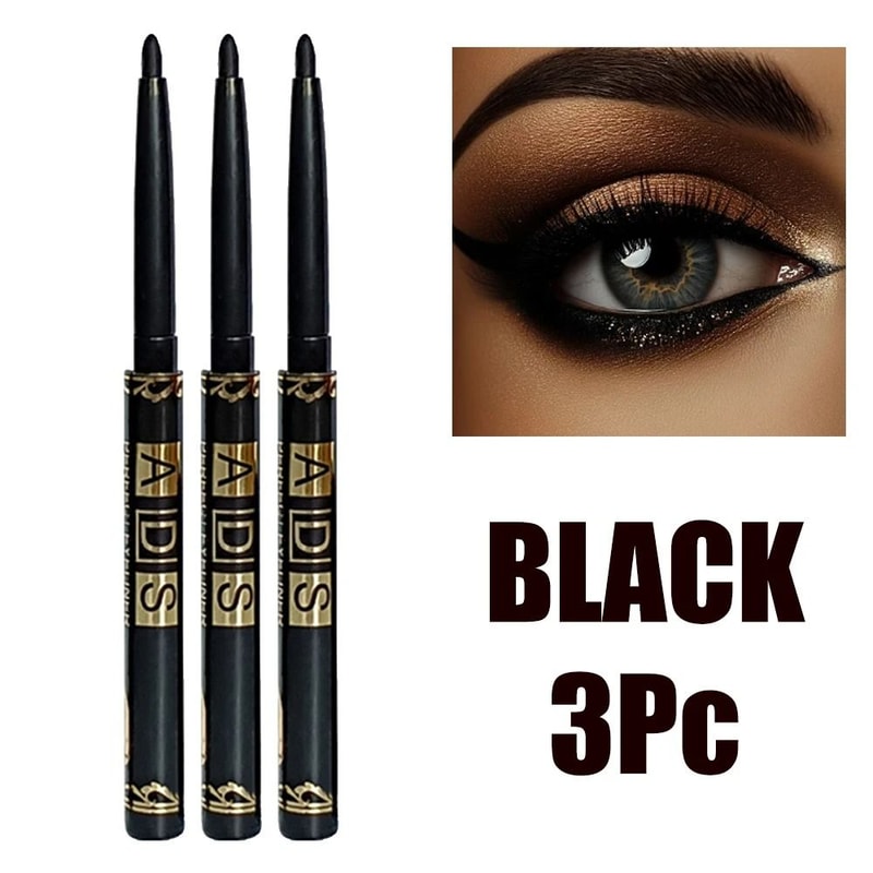 2Pcs Waterproof Black And Brown Eyeliner Pencil Set 3