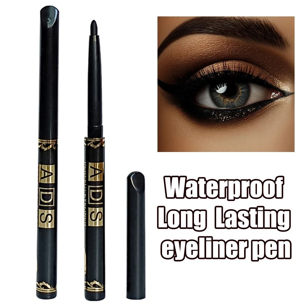 2Pcs Waterproof Black And Brown Eyeliner Pencil Set 8