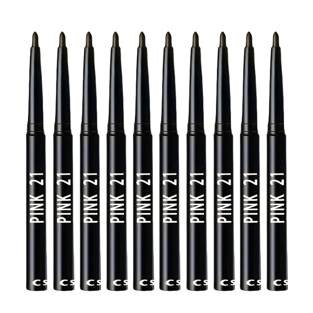 10Pcs Waterproof Long Lasting Black Eyeliner Pencil Set 0