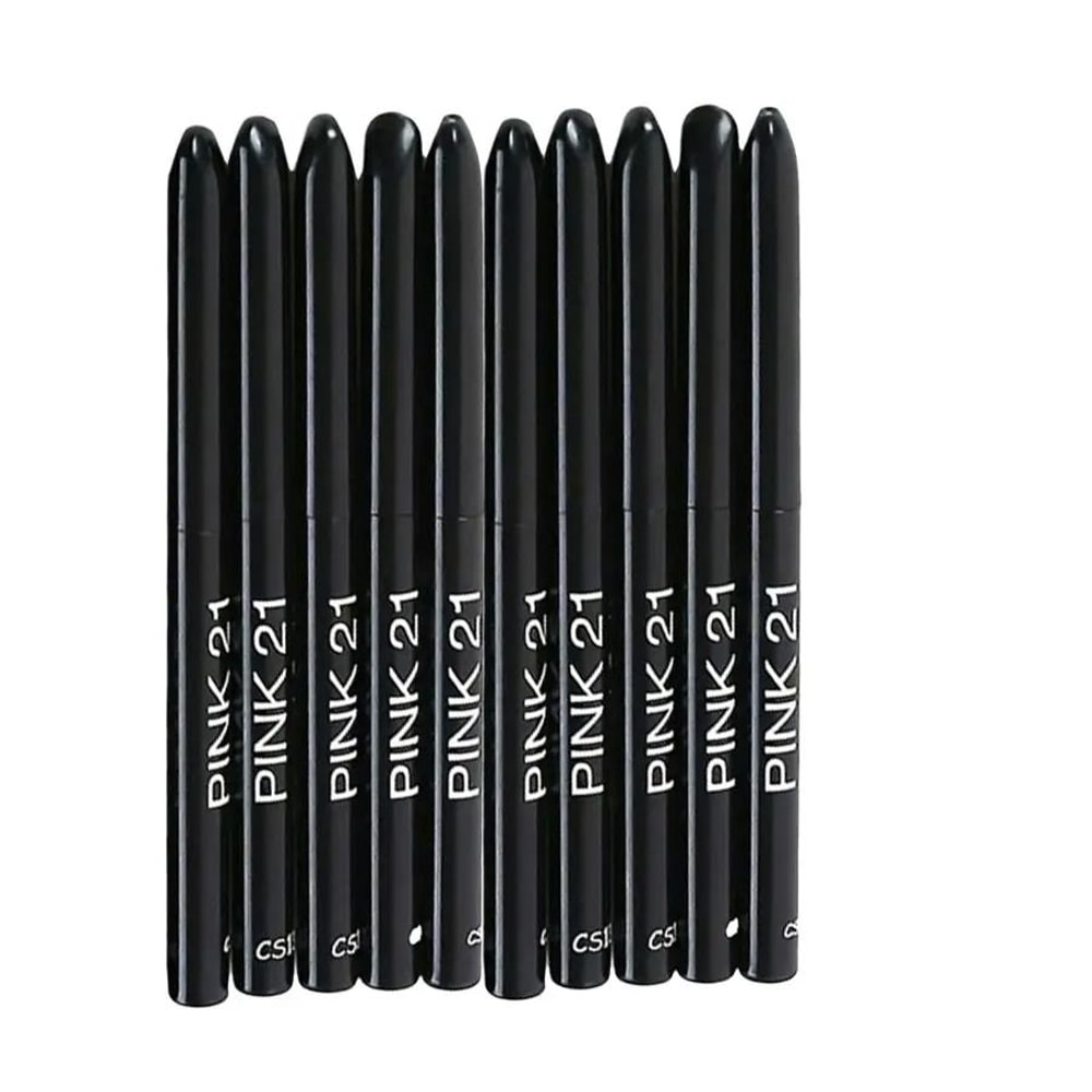 10Pcs Waterproof Long Lasting Black Eyeliner Pencil Set 2