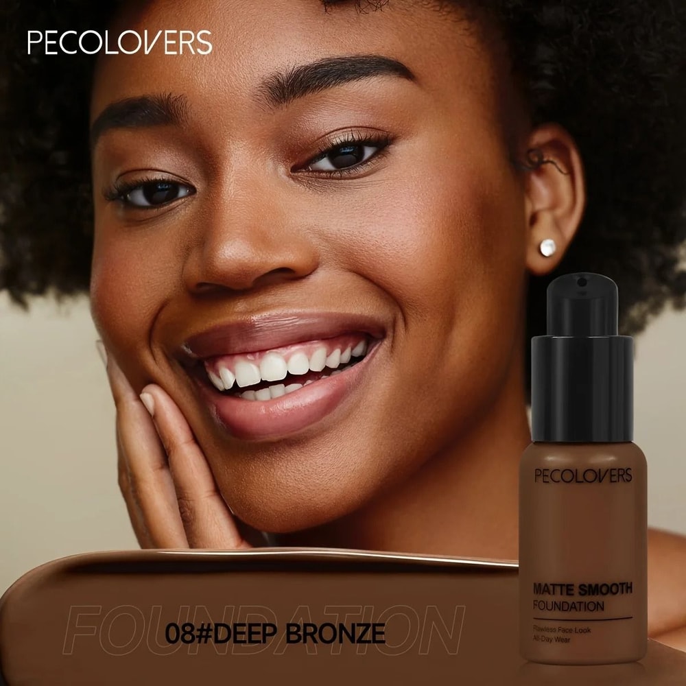 PECOLOVERS Oil Control Matte Finish Liquid Foundation 8