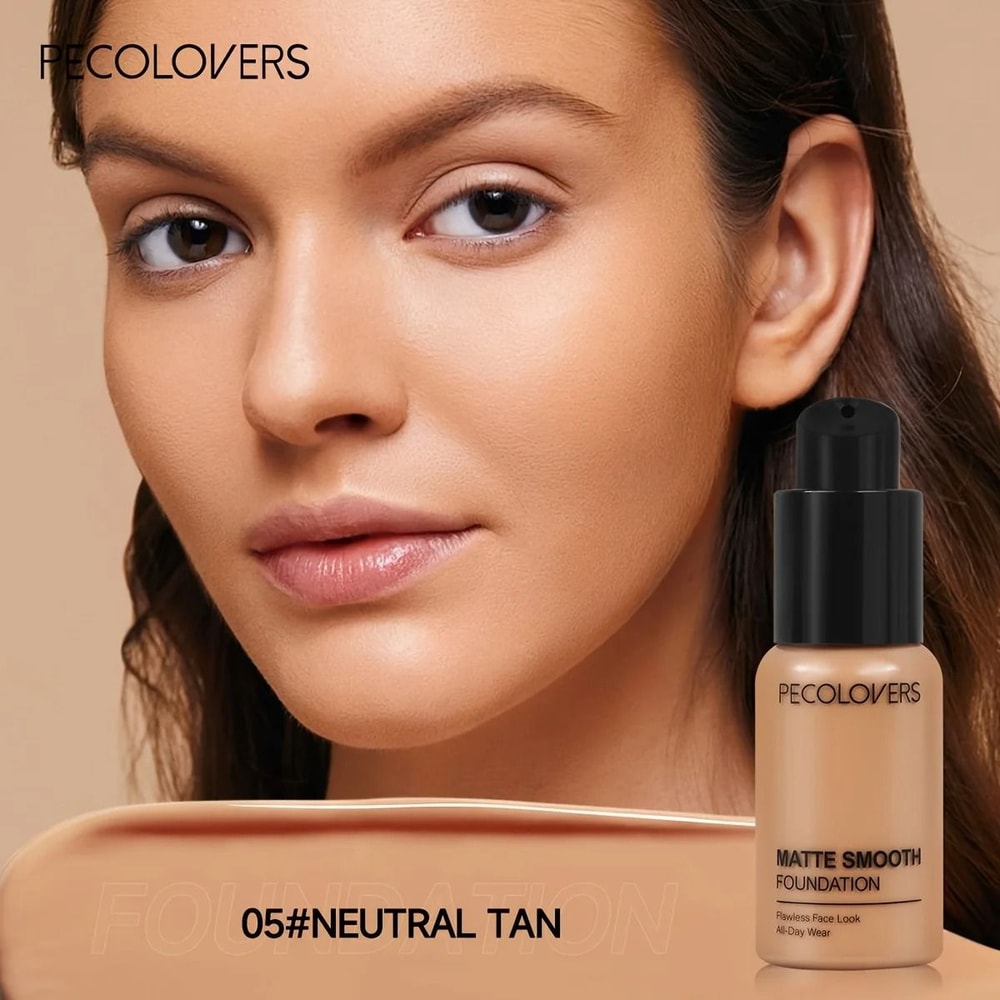 PECOLOVERS Oil Control Matte Finish Liquid Foundation 5