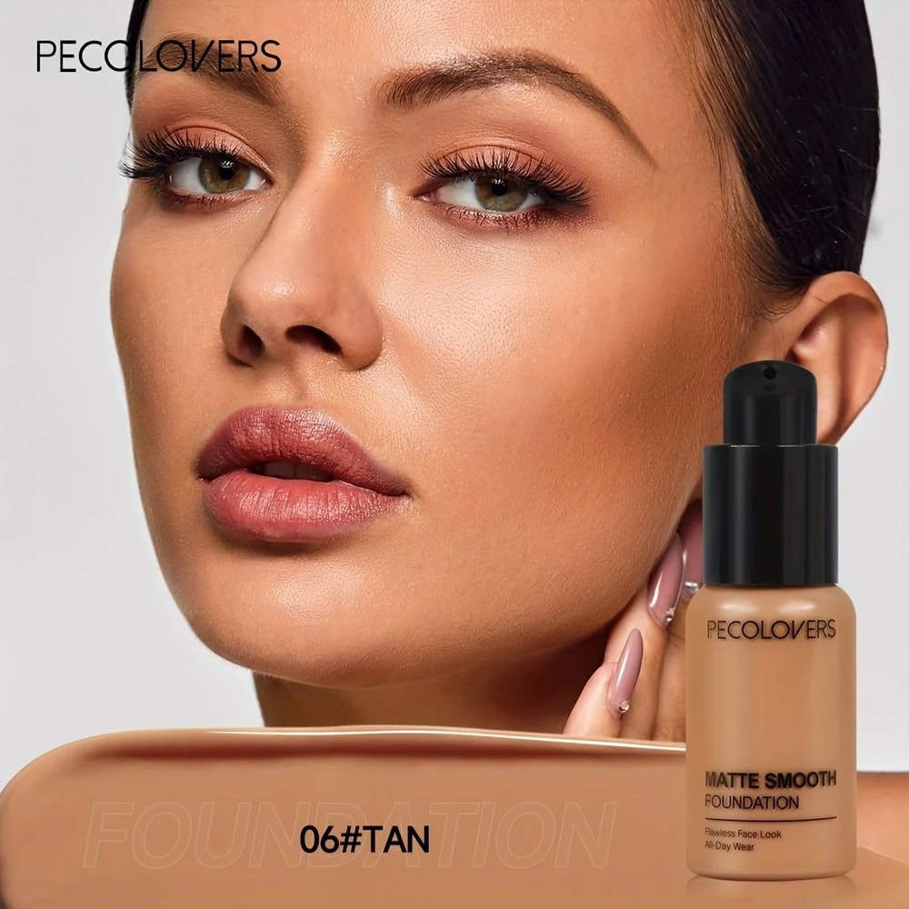 PECOLOVERS Oil Control Matte Finish Liquid Foundation 7