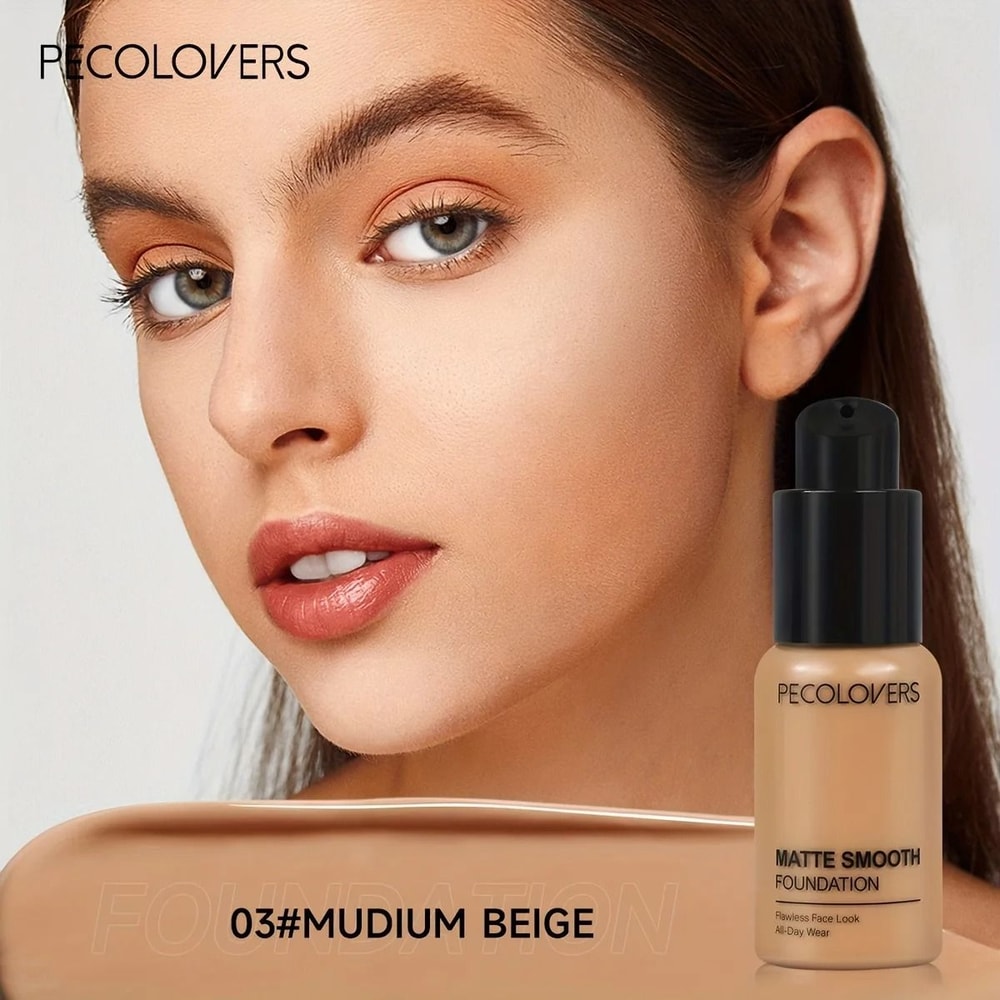 PECOLOVERS Oil Control Matte Finish Liquid Foundation 3