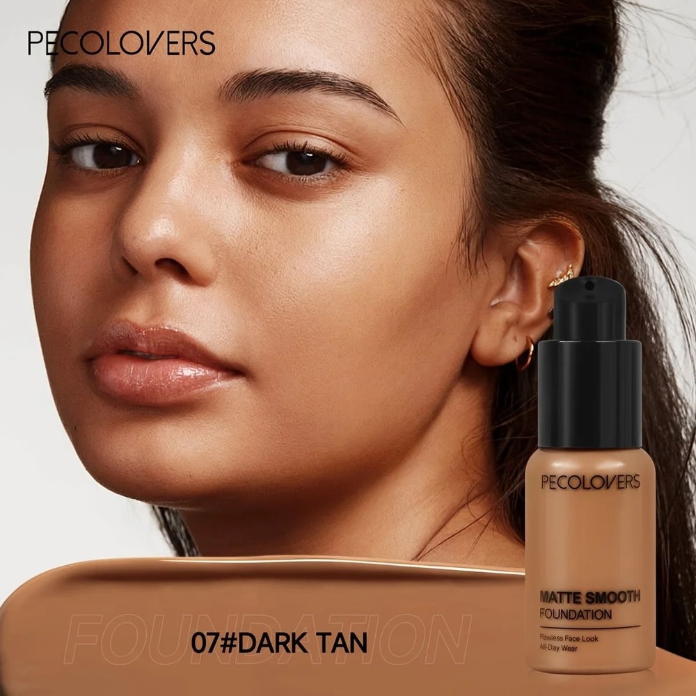 PECOLOVERS Oil Control Matte Finish Liquid Foundation 6