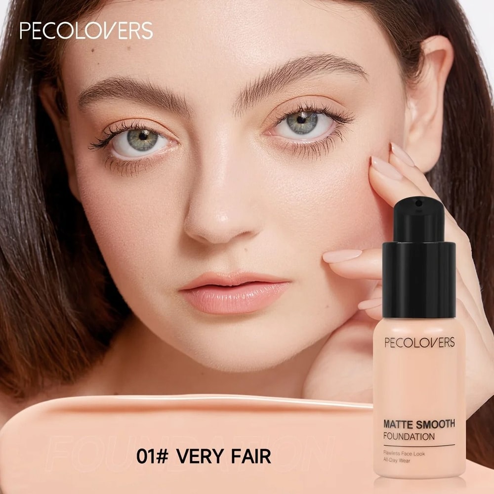 PECOLOVERS Oil Control Matte Finish Liquid Foundation 1