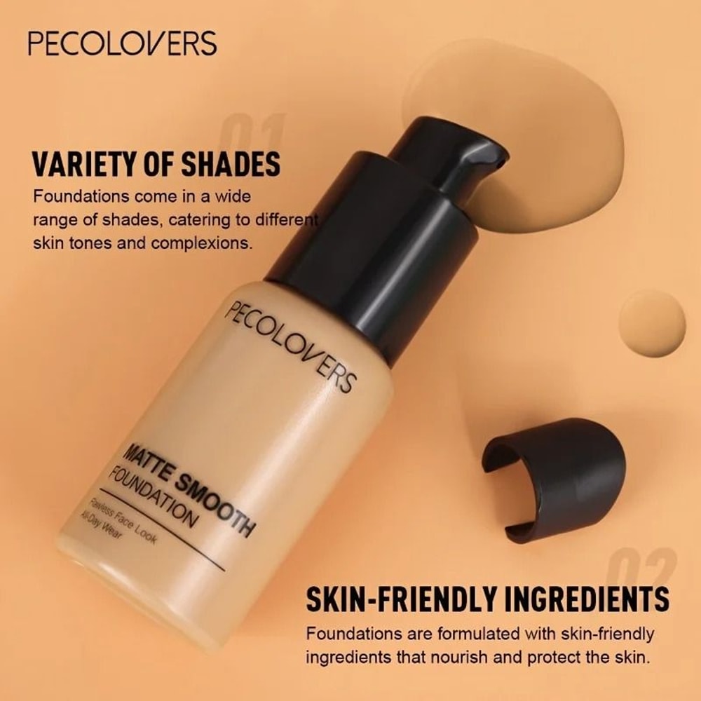 PECOLOVERS Oil Control Matte Finish Liquid Foundation 9