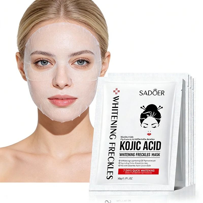 SADOER Kojic Acid Brightening And Hydrating Face Mask 5pcs 1