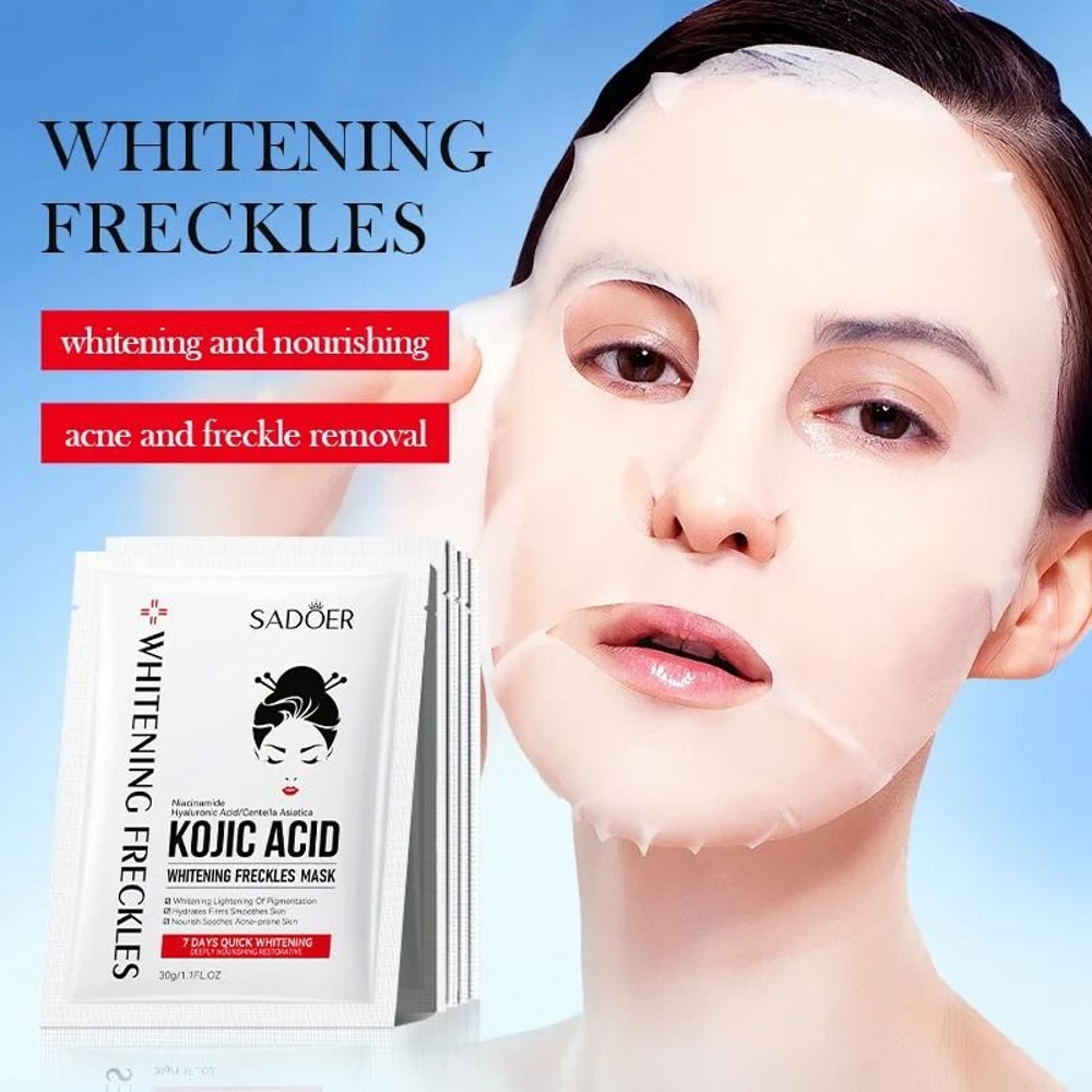 SADOER Kojic Acid Brightening And Hydrating Face Mask 5pcs 2