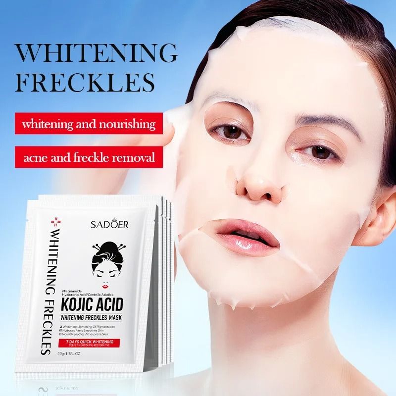 SADOER Kojic Acid Brightening And Hydrating Face Mask 5pcs 2