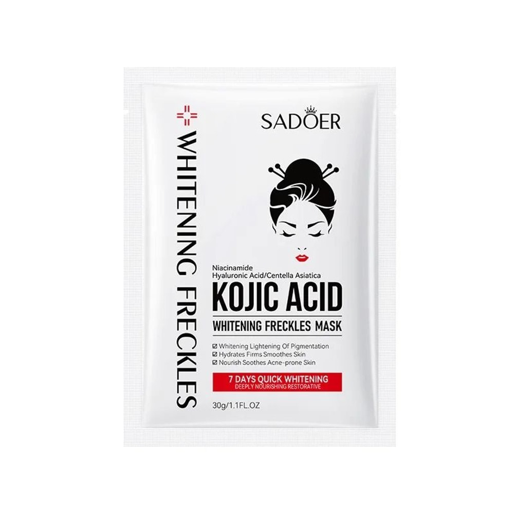 SADOER Kojic Acid Brightening And Hydrating Face Mask 5pcs 5