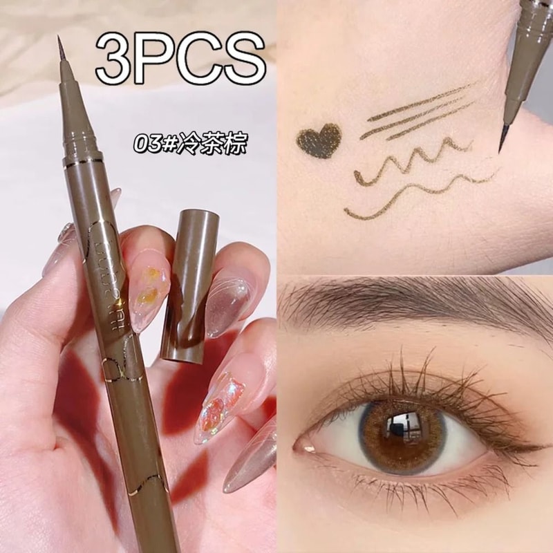 Slim Waterproof Brown Liquid Eyeliner Pen Long Lasting 7