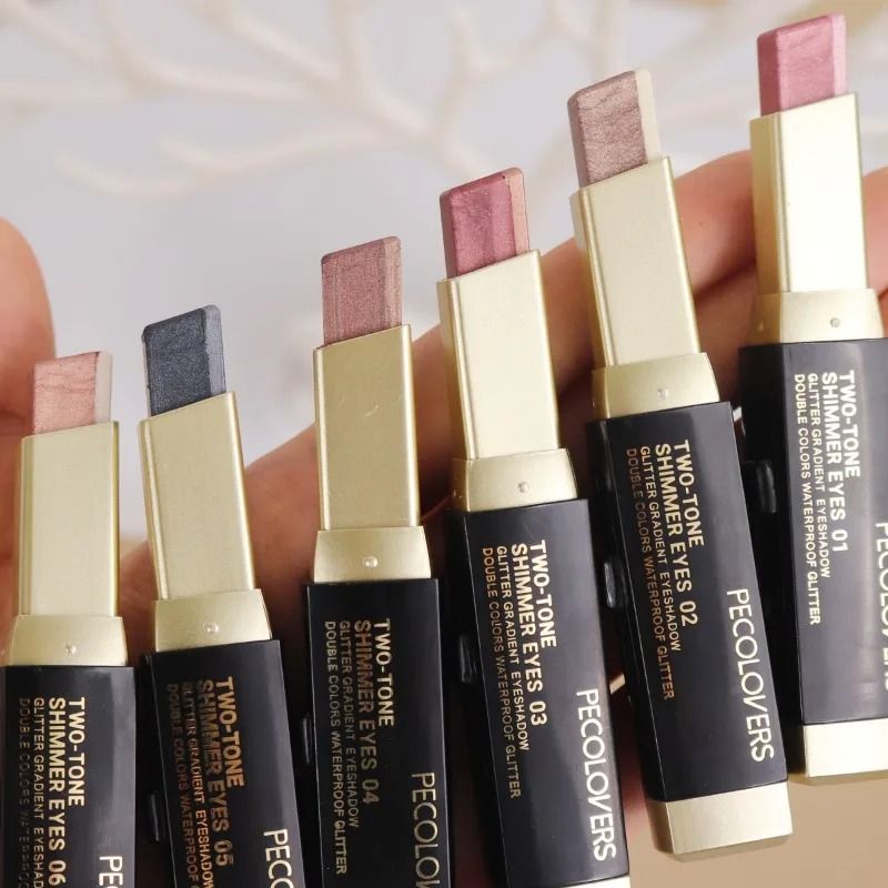 Dual Tone Pearlescent Eyeshadow Stick Waterproof Long Lasting 0