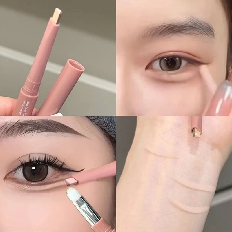 Dual Color Aegyo Sal Under Eye Pencil 2 In 1 Brightening Highlighter Stick 5