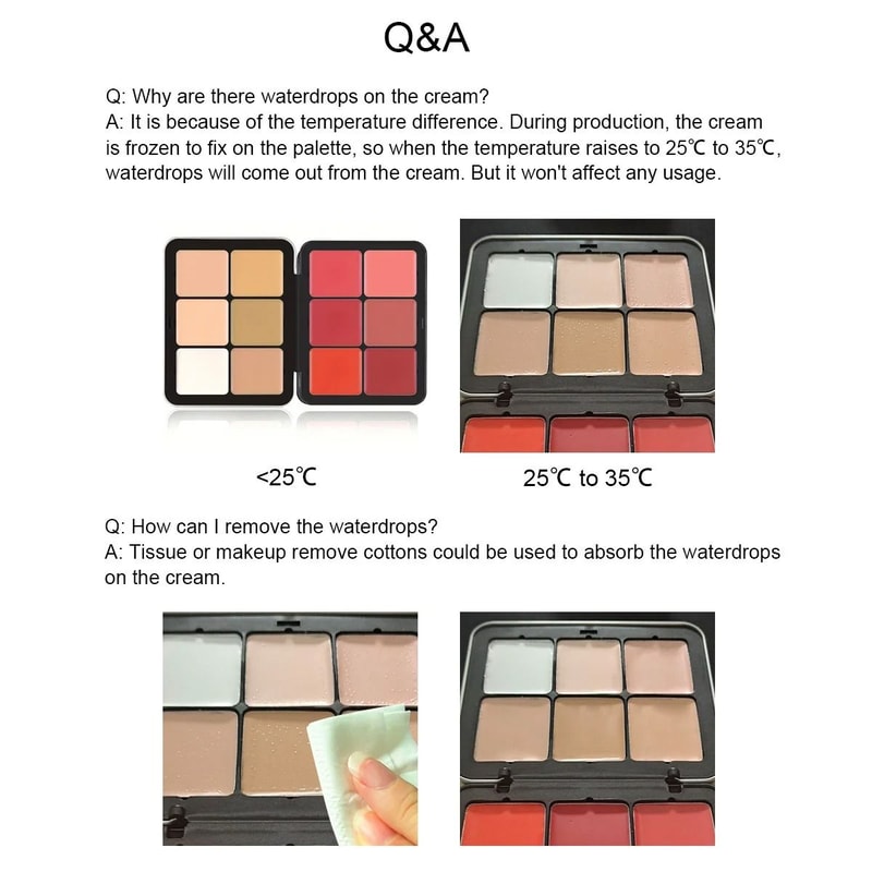 12 Color All In One Cream Contour Palette Concealer Blush Highlight 3