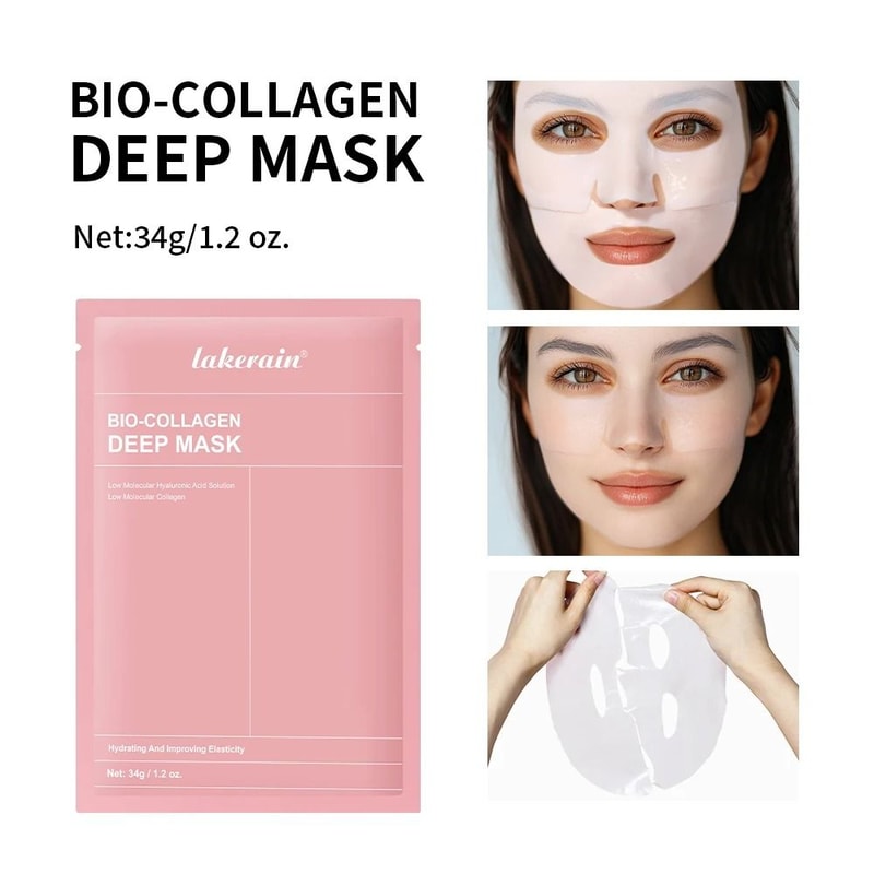 Bio Collagen Real Deep Hydrating Overnight Hydrogel Face Mask 1