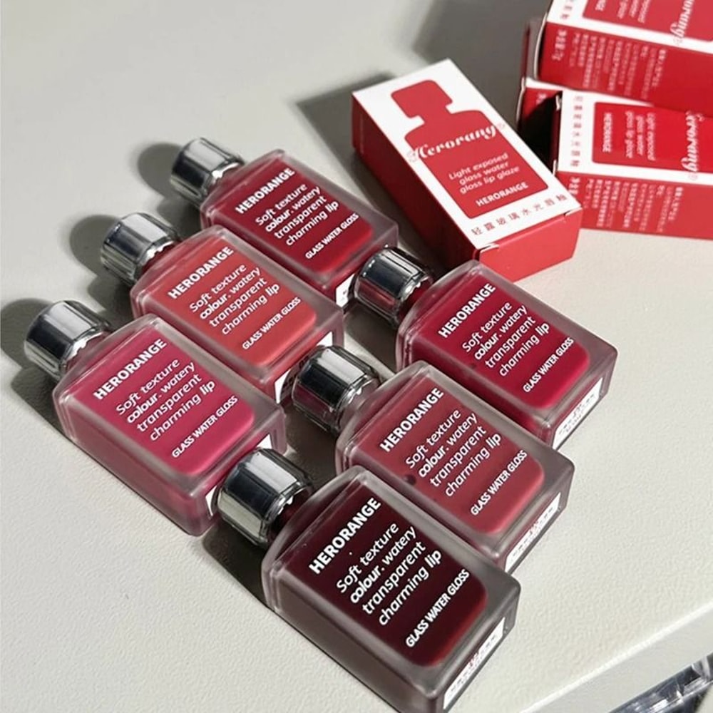 HERORANGE Glass Shine Lip Lacquer Long Wear Hydrating Lip Gloss 0