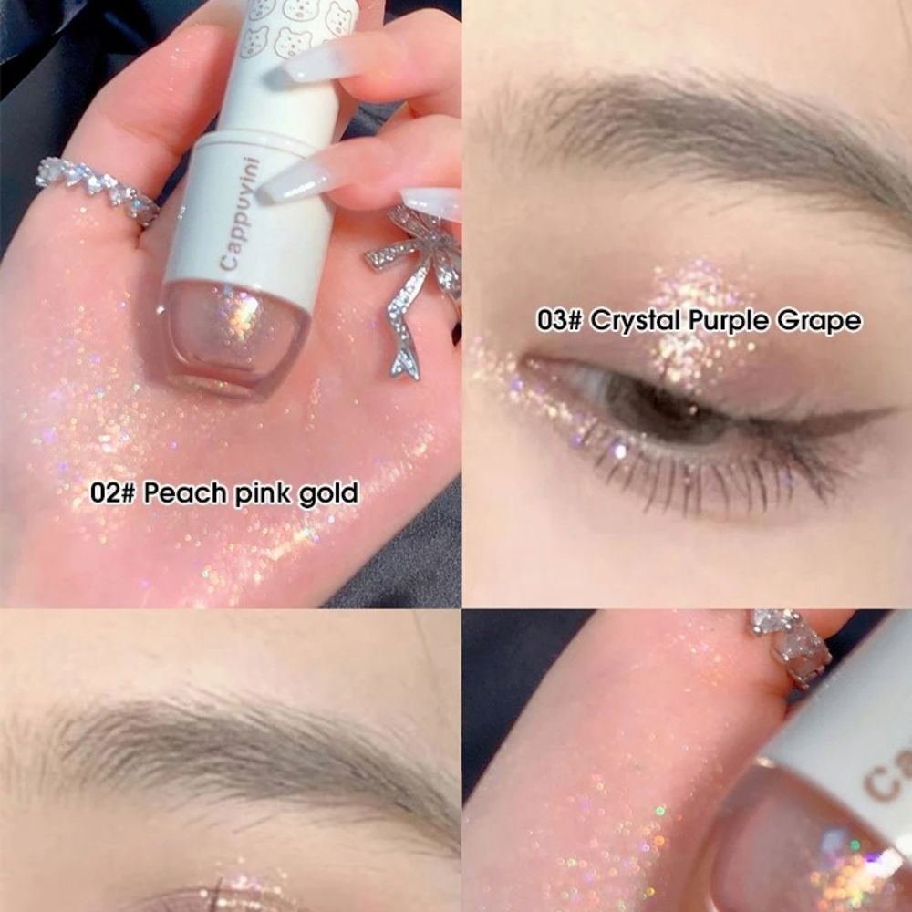 Cappuvini Star Dots Liquid Eyeshadow Pearlescent Glitter Shine 3