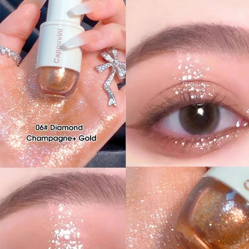 Cappuvini Star Dots Liquid Eyeshadow Pearlescent Glitter Shine 5