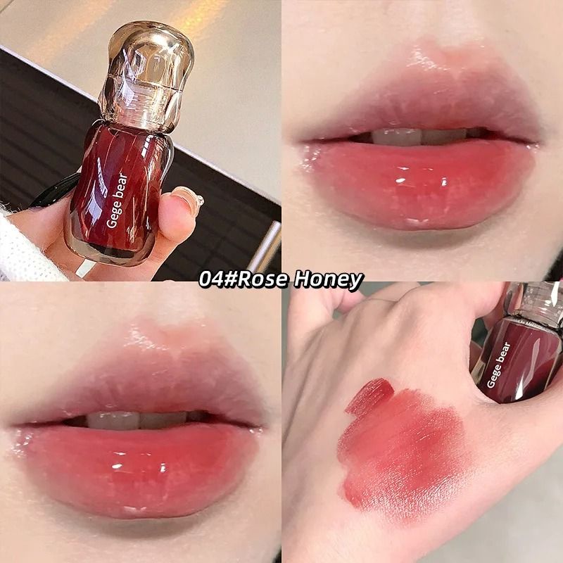 Gege Bear Crystal Gloss Lip Tint Hydrating Mirror Shine Finish 4