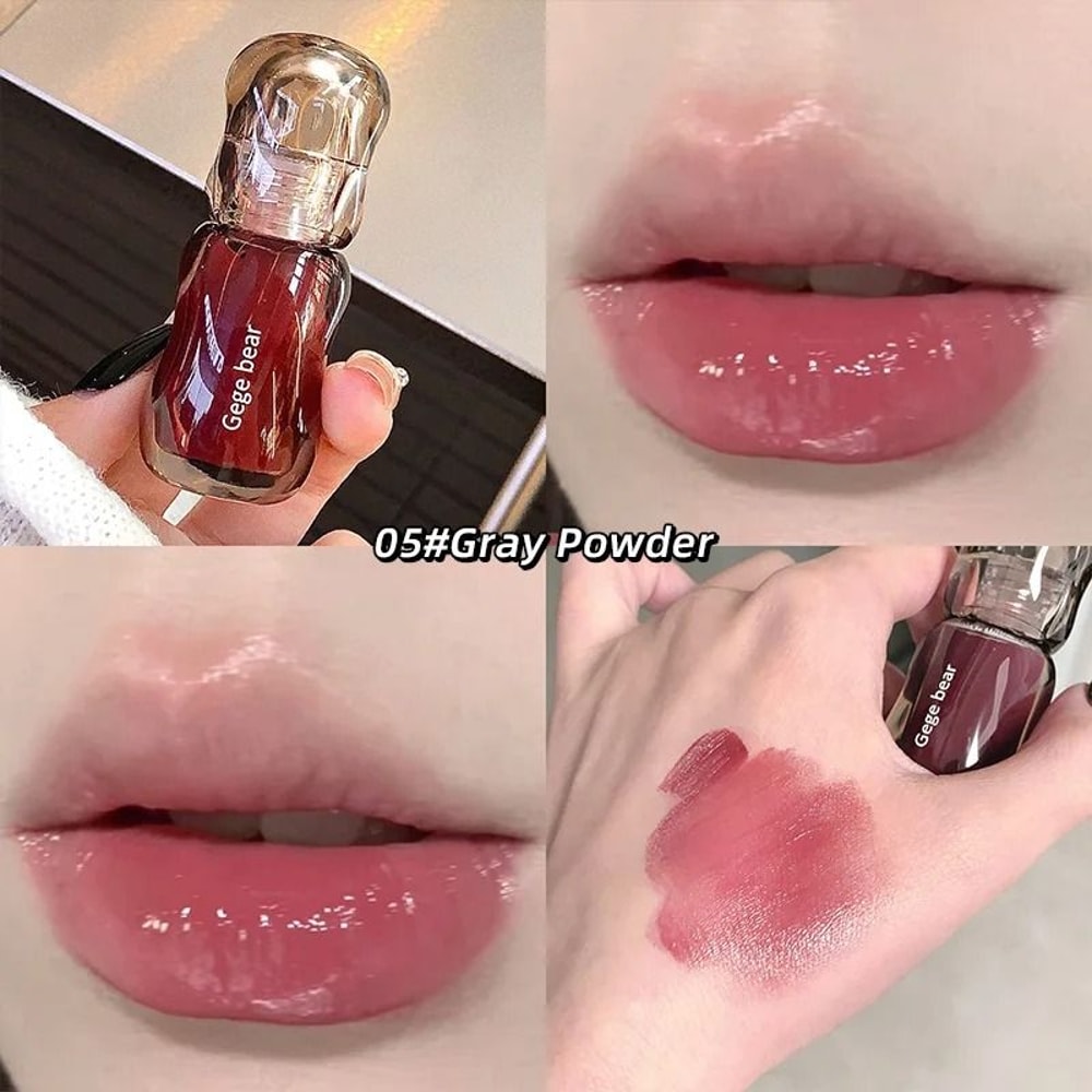 Gege Bear Crystal Gloss Lip Tint Hydrating Mirror Shine Finish 5