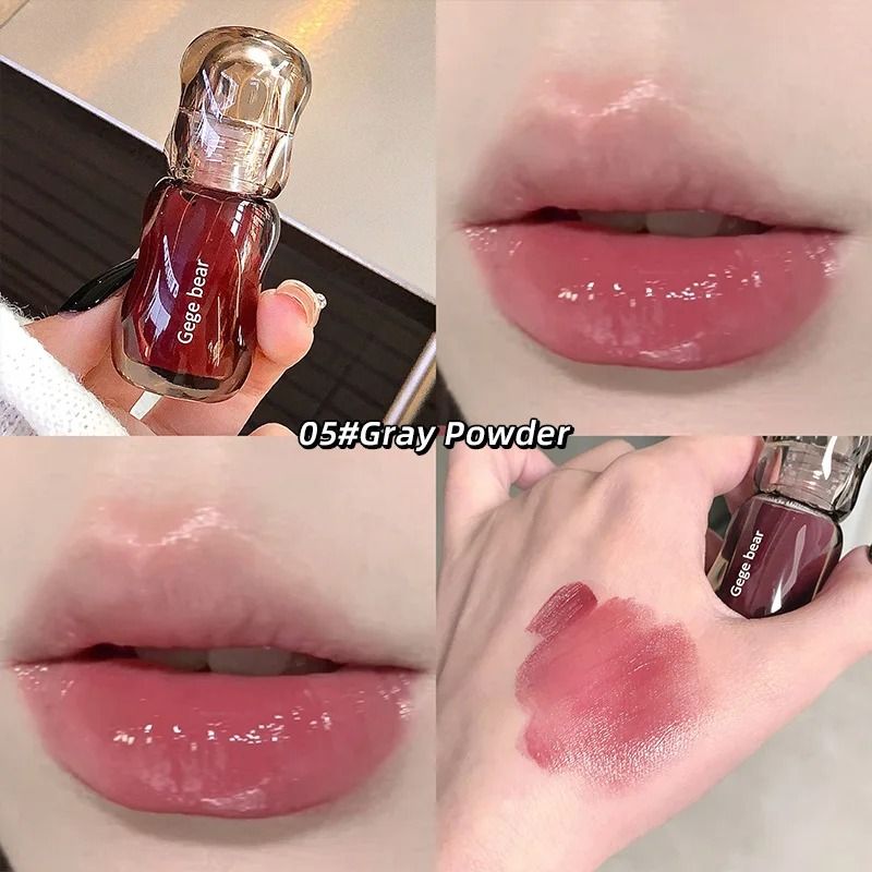 Gege Bear Crystal Gloss Lip Tint Hydrating Mirror Shine Finish 5