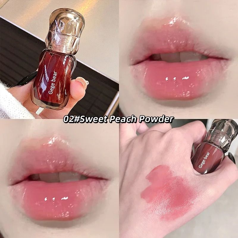 Gege Bear Crystal Gloss Lip Tint Hydrating Mirror Shine Finish 2