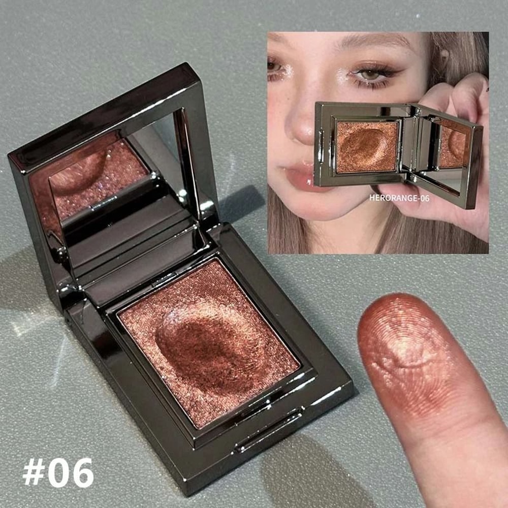 Chameleon Dark Green Eyeshadow Palette Sparkling Pearlescent Finish 6