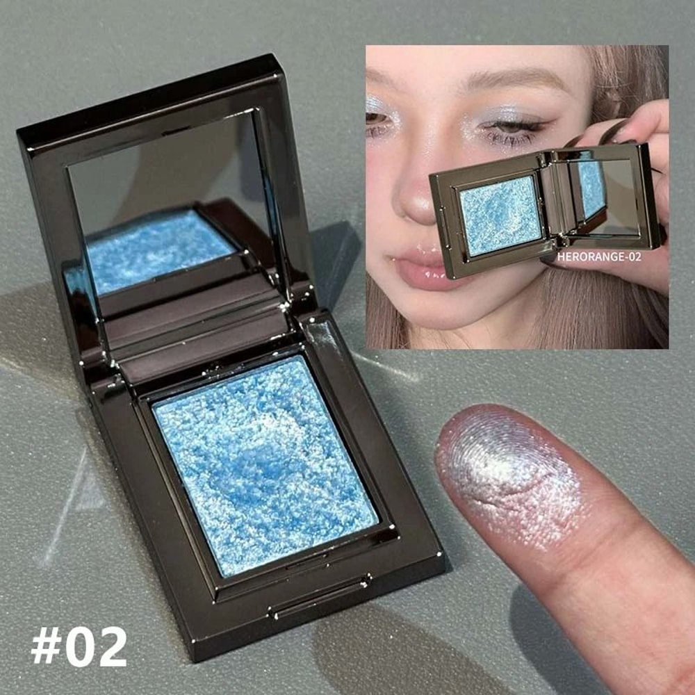 Chameleon Dark Green Eyeshadow Palette Sparkling Pearlescent Finish 2