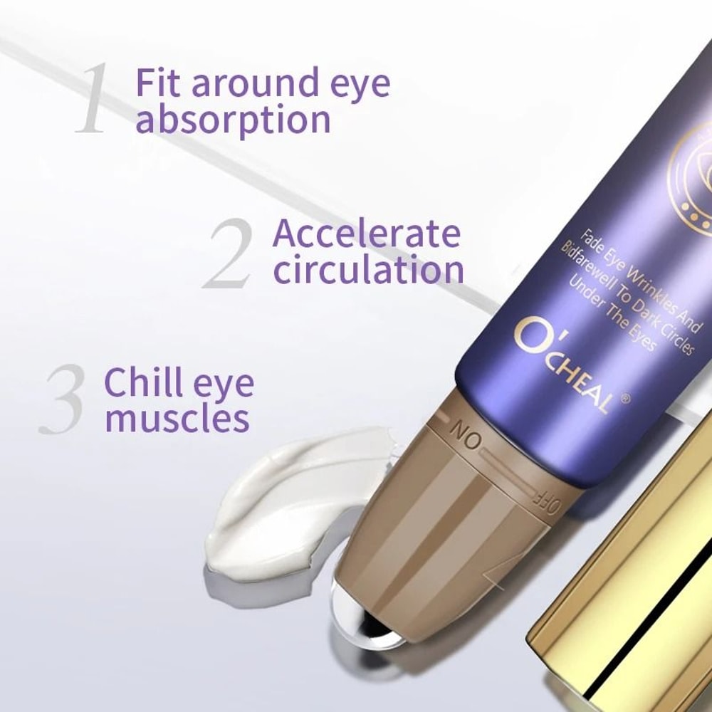 OCHEAL Hyaluronic Acid Anti Wrinkle Eye Cream With Roller Ball 4