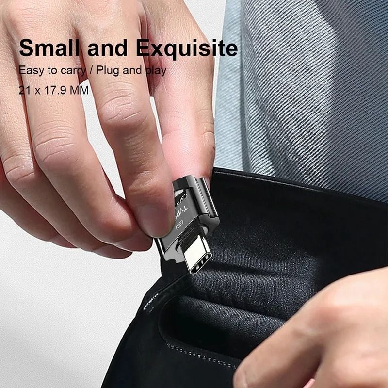 Mini USB C TF Card Reader Plug And Play OTG Adapter 5