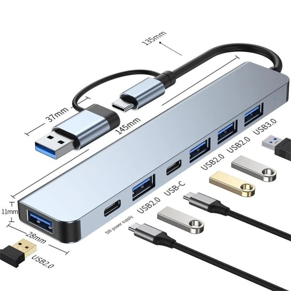 USB C 30 Multiport Docking Station With 4K HDMI VGA And Ethernet 8