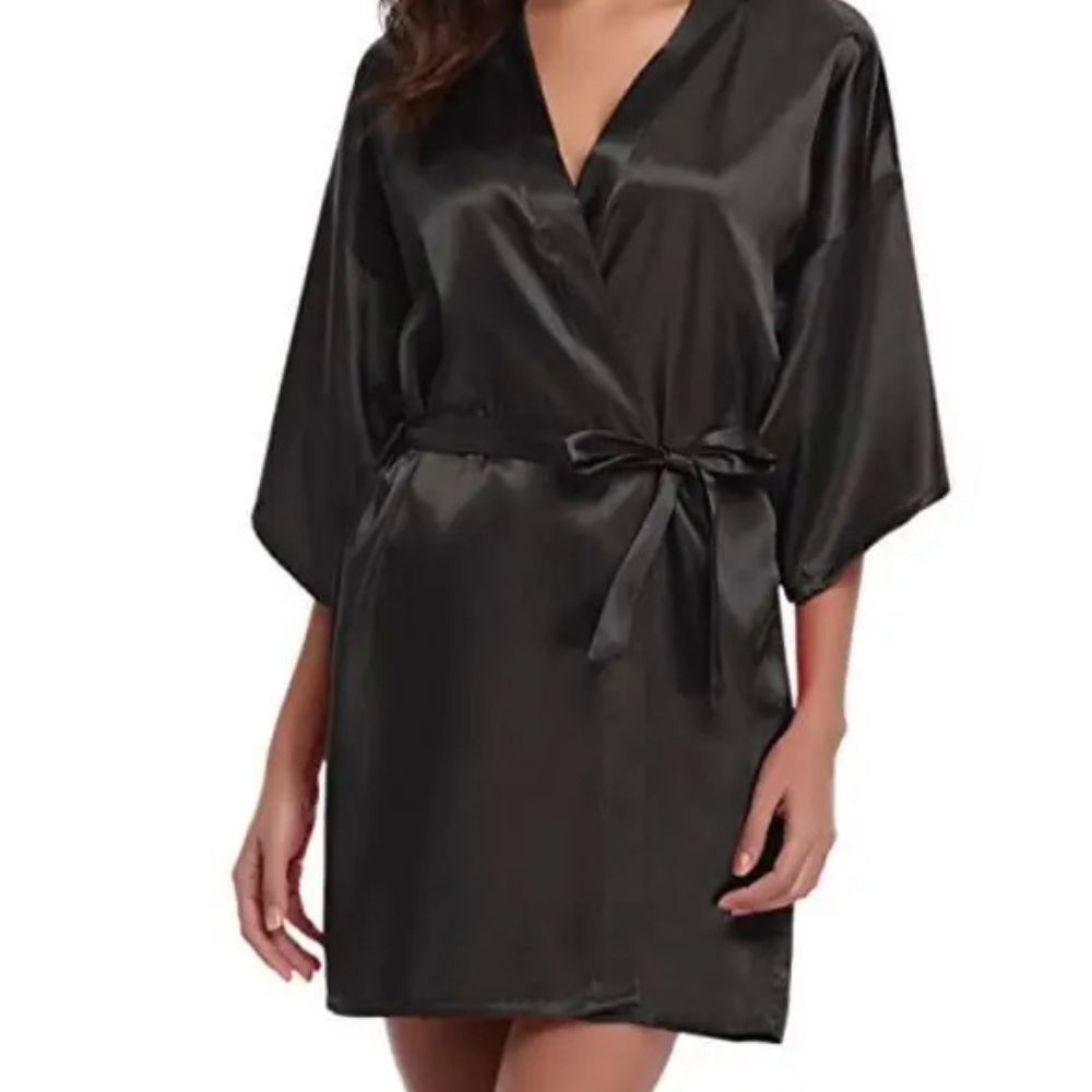 Silk Kimono Robe Satin Bridesmaid Bathrobe For Women 2