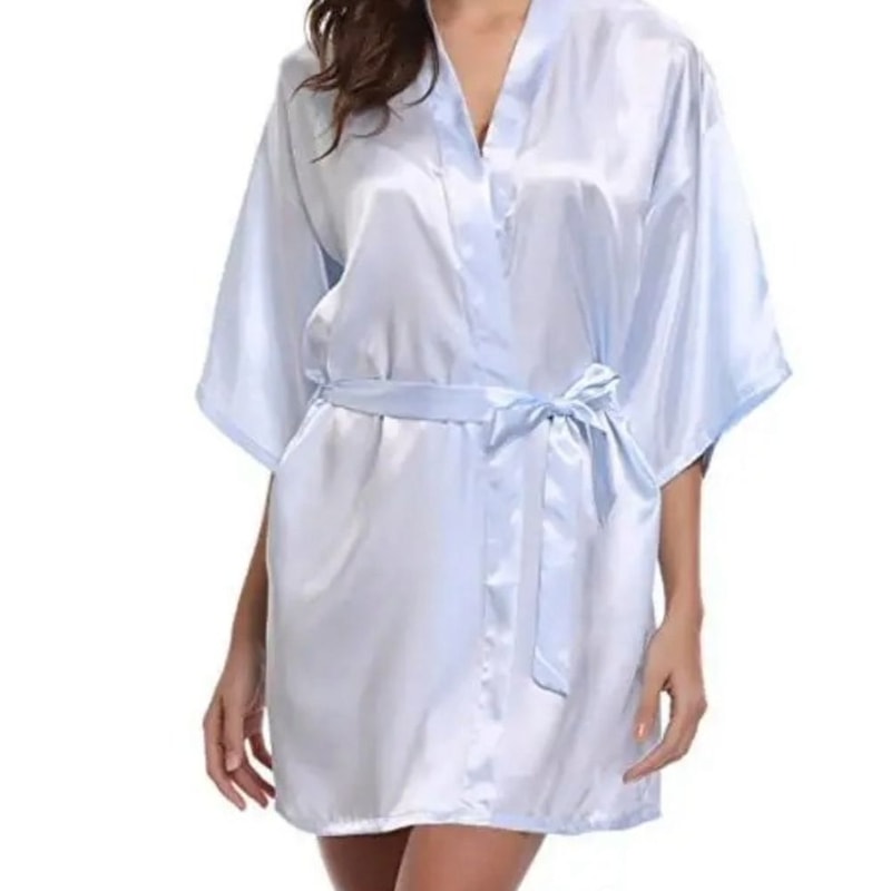 Silk Kimono Robe Satin Bridesmaid Bathrobe For Women 4