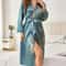 Elegant Floral Silk Robe For Women Loose Fit Long Sleeve Loungewear 1