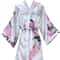 Floral Satin Kimono Robe For Bride And Bridesmaid 2