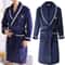 Plus Size Thick Flannel Mens Kimono Bathrobe For Autumn And Winter 11