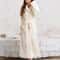 Winter Coral Fleece Long Kimono Robe Thick Warm Homewear 3