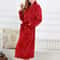 Winter Coral Fleece Long Kimono Robe Thick Warm Homewear 18