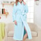 Winter Coral Fleece Long Kimono Robe Thick Warm Homewear 8