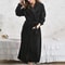 Winter Coral Fleece Long Kimono Robe Thick Warm Homewear 4