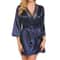 Elegant Lace Satin Robe Sexy Nightgown Kimono Lingerie Sleepwear For Women 2