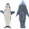Cozy Shark Sleeping Bag Flannel Pajama Onesie For Kids And Adults 2