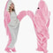 Cozy Shark Sleeping Bag Flannel Pajama Onesie For Kids And Adults 1