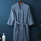 Cotton Waffle Kimono Bathrobe Yukata Style Couple Loungewear 5