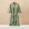 Cotton Printed Kimono Bathrobe Quick Dry Summer Home Wear 1