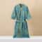 Cotton Printed Kimono Bathrobe Quick Dry Summer Home Wear 5