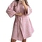 Muzuleva 100 Percent Cotton Pink Leopard Print Robe Pajama Nightgown 0