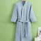 Cotton Waffle Bathrobe Quick Dry Hotel Style Unisex Couples Robe 3